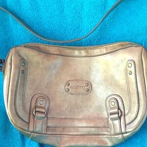 Rosetti Metallic Tan Shoulder Bag